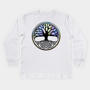 Tree of life -Yggdrasil Kids Long Sleeve T-Shirt